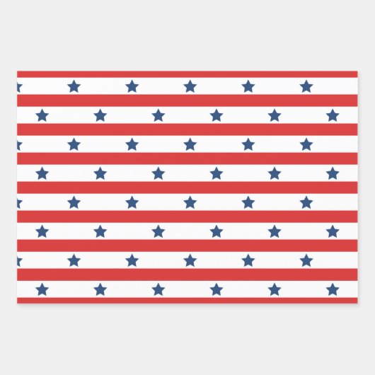 Trendy Gestreepte Verpakking Papier Flat Sheet Set Inpakpapier Vel (Voorkant)