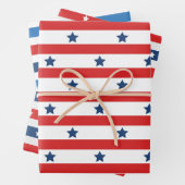 Trendy Gestreepte Verpakking Papier Flat Sheet Set Inpakpapier Vel (In situ)