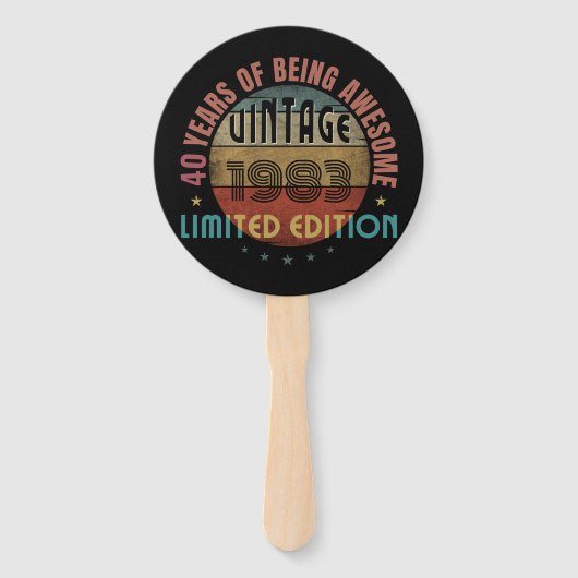 TRENDY GEWELDIGE JAAR VAN GEBOORTEDAGEN GIFT HANDWAAIER (Voorkant)