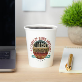 TRENDY GEWELDIGE JAAR VAN GEBOORTEDAGEN GIFT PAPIEREN BEKERS