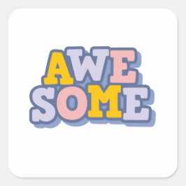 Trendy Geweldige Sticker