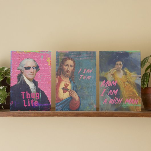 Trendy Gewijzigde Kunst Leuke Citaten Print Set Wa