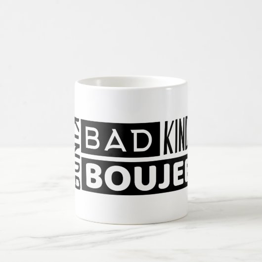 Trendy Gezegde Kinda Bad Kinda Boujee Funny gift Koffiemok (Center)