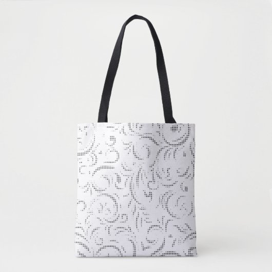 Trendy Ghost & Kangaroo Lijn Kunst Boodschappentas Tote Bag (Voorkant)