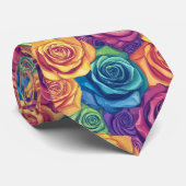 Trendy Gifts For Father Rose Floral Stropdas (Opgerold)