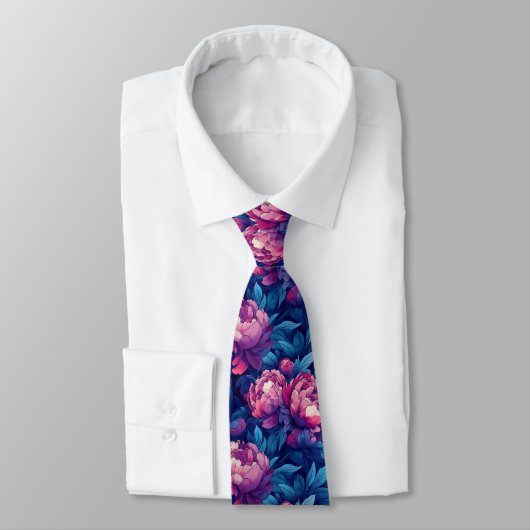 Trendy Gifts For Him Peonies Flower Stropdas (Gebonden)
