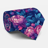 Trendy Gifts For Him Peonies Flower Stropdas (Opgerold)