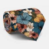 Trendy Gifts For Him Tropical Floral Stropdas (Opgerold)