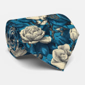 Trendy Gifts For Men Gardenias Floral Stropdas (Opgerold)