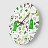 Trendy Gin Cocktails Print Cocktail Bar gebarsten Grote Klok (Hoek)