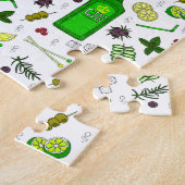 Trendy Gin Drinker Cocktail Glasses and Juniper Legpuzzel (Zijkant)