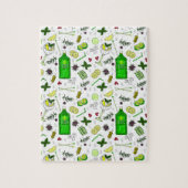 Trendy Gin Drinker Cocktail Glasses and Juniper Legpuzzel (Verticaal)