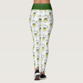 Trendy Gin Lover Cocktailglas Stijlvol Wit Leggings