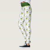 Trendy Gin Lover Cocktailglas Stijlvol Wit Leggings (Links)