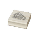 Trendy Gingerbread Man House Kerstmis Rubberstempel (Stempel)