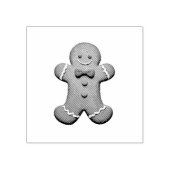 Trendy Gingerbread Man Kerstmis Rubberstempel (Afrduk)