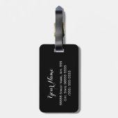 Trendy Giraffe drukt rosy roze roze roze roze met Bagagelabel (Achterkant verticaal)