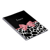 Trendy Giraffe drukt rosy roze roze roze roze met Notitieboek (Rechterzijde)