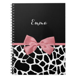 Trendy Giraffe drukt rosy roze roze roze roze met  Notitieboek