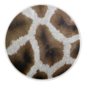 Trendy Giraffe Fur Skin - Rich Elegant Mode Keramische Knop (Voorkant)