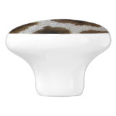 Trendy Giraffe Fur Skin - Rich Elegant Mode Keramische Knop (Zijkant)
