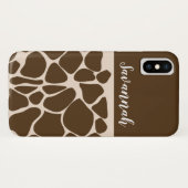 Trendy Giraffe Print Gepersonaliseerd Cell Phone C Case-Mate iPhone Case (Achterkant (horizontaal))