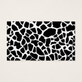 Trendy Giraffe Print Yellow Bow Boutique Hang Labe Visitekaartjes (Achterkant)