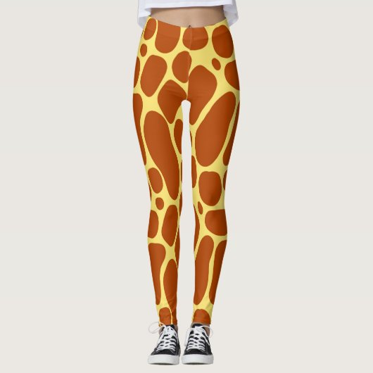 Trendy Giraffe Skin Leggings (Voorkant)