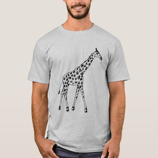 Trendy Giraffe T-Shirt (Voorkant)