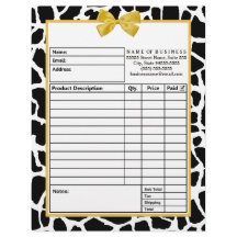 Trendy Giraffe Yellow Bow Boutique Bestelformulier