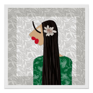 Trendy Girl 1 Glam Mode Illustratie Kunst Poster