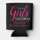 Trendy Girls Getaway Bachelorette Party Blikjeskoeler (Voorkant)