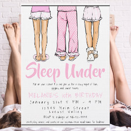 Trendy Girls Tween Pajama Sleep Under | PJ Party Kaart