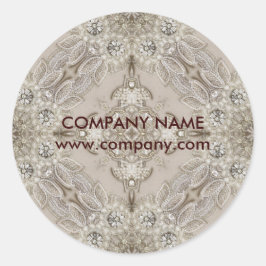 Trendy Girly Chic Gatsby Mode Paris Lace Ronde Sticker