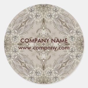 Trendy Girly Chic Gatsby Mode Paris Lace Ronde Sticker