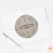 Trendy Girly Chic Gatsby Mode Paris Lace Ronde Sticker (Envelop)