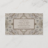 Trendy Girly Chic Gatsby Mode Paris Lace Visitekaartje (Achterkant)