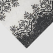 trendy girly chic mode  zwart-wit tissuepapier (Detail)