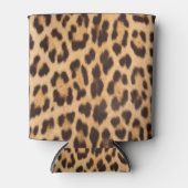 trendy girly chic wild safari leopard print blikjeskoeler (Voorkant)