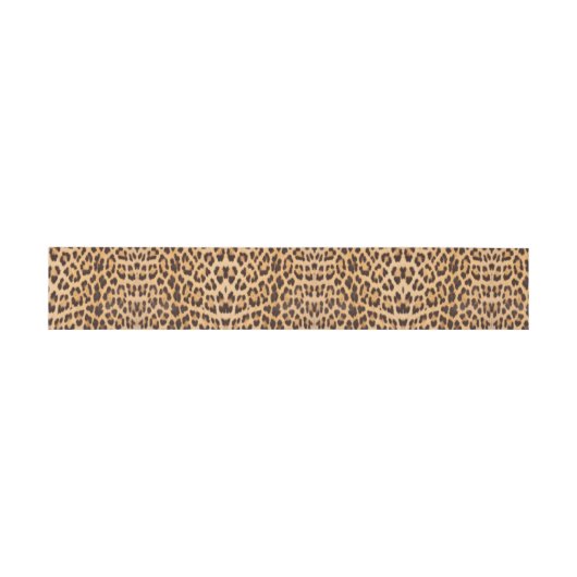 trendy girly chic wild safari leopard print uitnodigingen wikkel (Vlak)