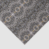 Trendy girly chique mode  zwart art deco tissuepapier (Detail)