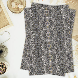 Trendy girly chique mode  zwart art deco tissuepapier