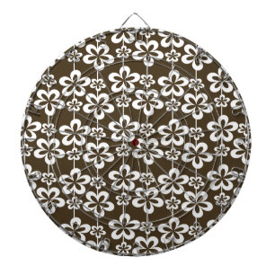 Trendy Girly Floral Pattern Dartbord