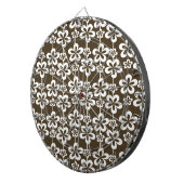 Trendy Girly Floral Pattern Dartbord (Voorkant Rechts)