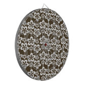 Trendy Girly Floral Pattern Dartbord (Voorkant Links)