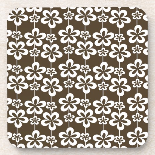 Trendy Girly Floral Pattern Onderzetter (Voorkant)