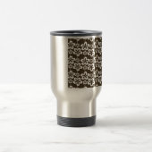 Trendy Girly Floral Pattern Reisbeker (Center)
