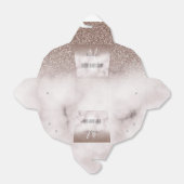 Trendy Girly Glamor Paarse Glitter Marble Monogram Bedankdoosjes (Uitgevouwen)