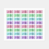 Trendy Girly Glitter Chic Modern Persoonlijke naam Labels (Vel)