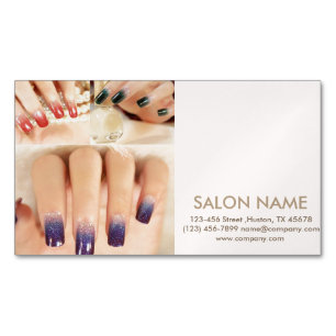 trendy girly mode beauty SPA nagelsalon Magnetisch Visitekaartje